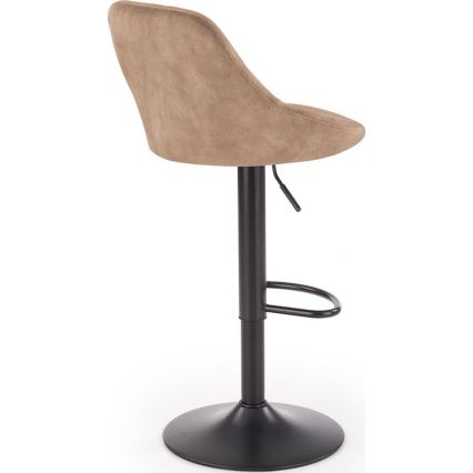 Taburete 106x47 cm negro/marrón