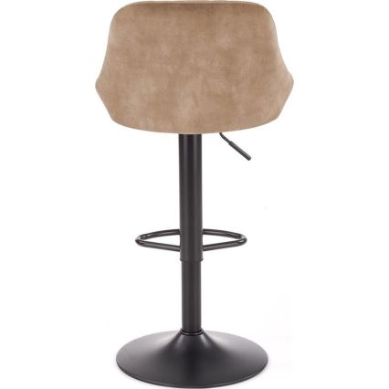 Taburete 106x47 cm negro/marrón