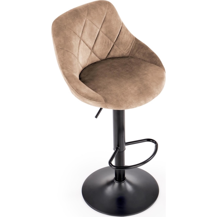 Taburete 106x47 cm negro/marrón
