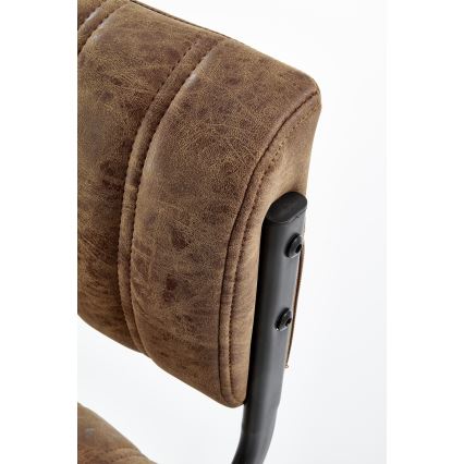 Taburete 109x46 cm negro/marrón