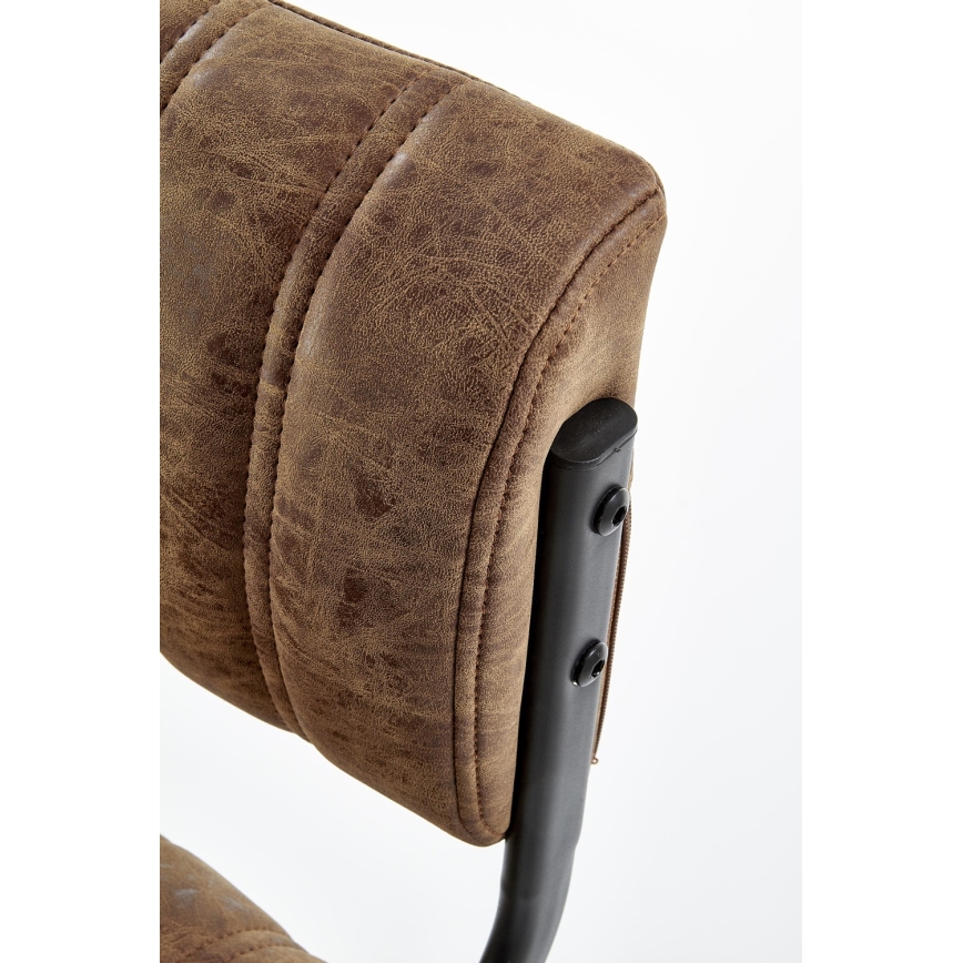 Taburete 109x46 cm negro/marrón