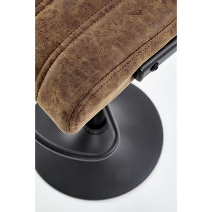Taburete 109x46 cm negro/marrón