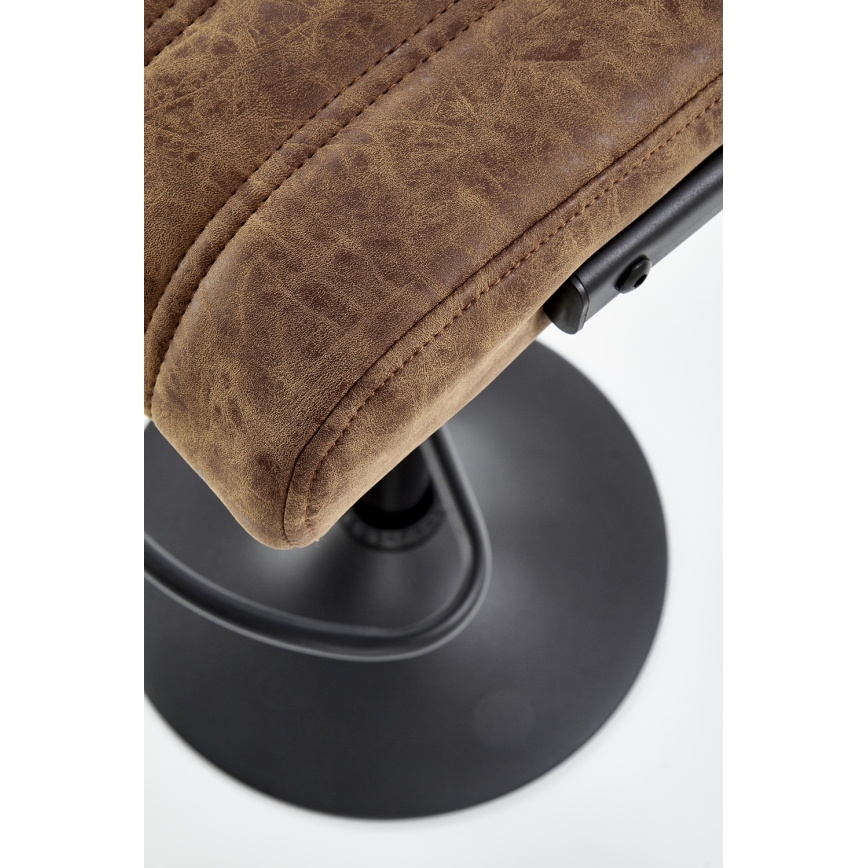 Taburete 109x46 cm negro/marrón