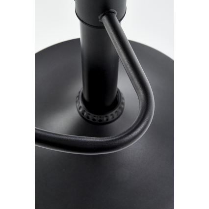 Taburete 109x46 cm negro/marrón