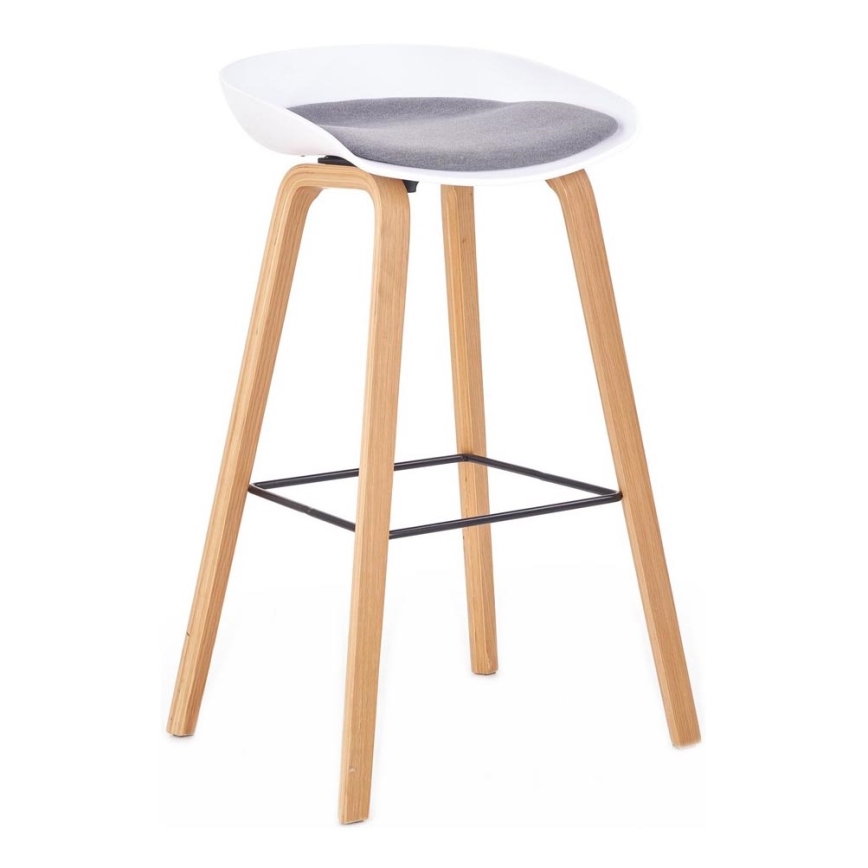 Taburete 81x51 cm beige/blanco