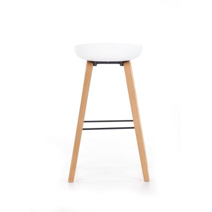 Taburete 81x51 cm beige/blanco