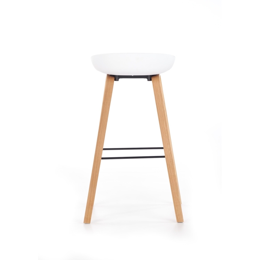 Taburete 81x51 cm beige/blanco