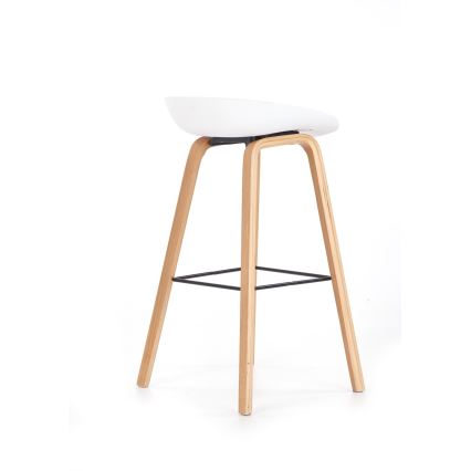 Taburete 81x51 cm beige/blanco
