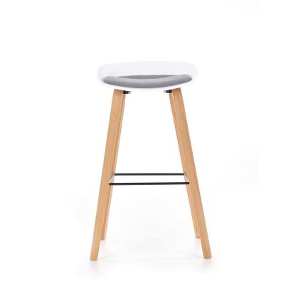 Taburete 81x51 cm beige/blanco