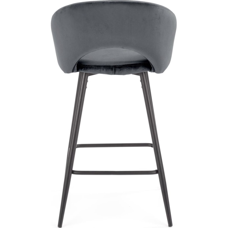 Taburete 89x49 cm gris/negro