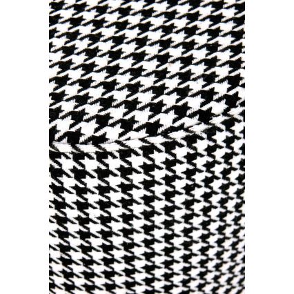 Taburete ARUNA diá. 36 cm blanco/negro/dorado