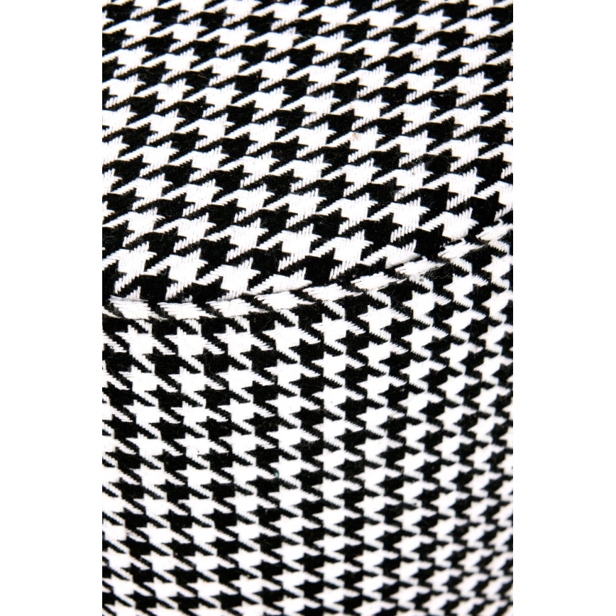 Taburete ARUNA diá. 36 cm blanco/negro/dorado