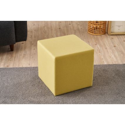 Taburete CUBI 40x40 cm amarillo