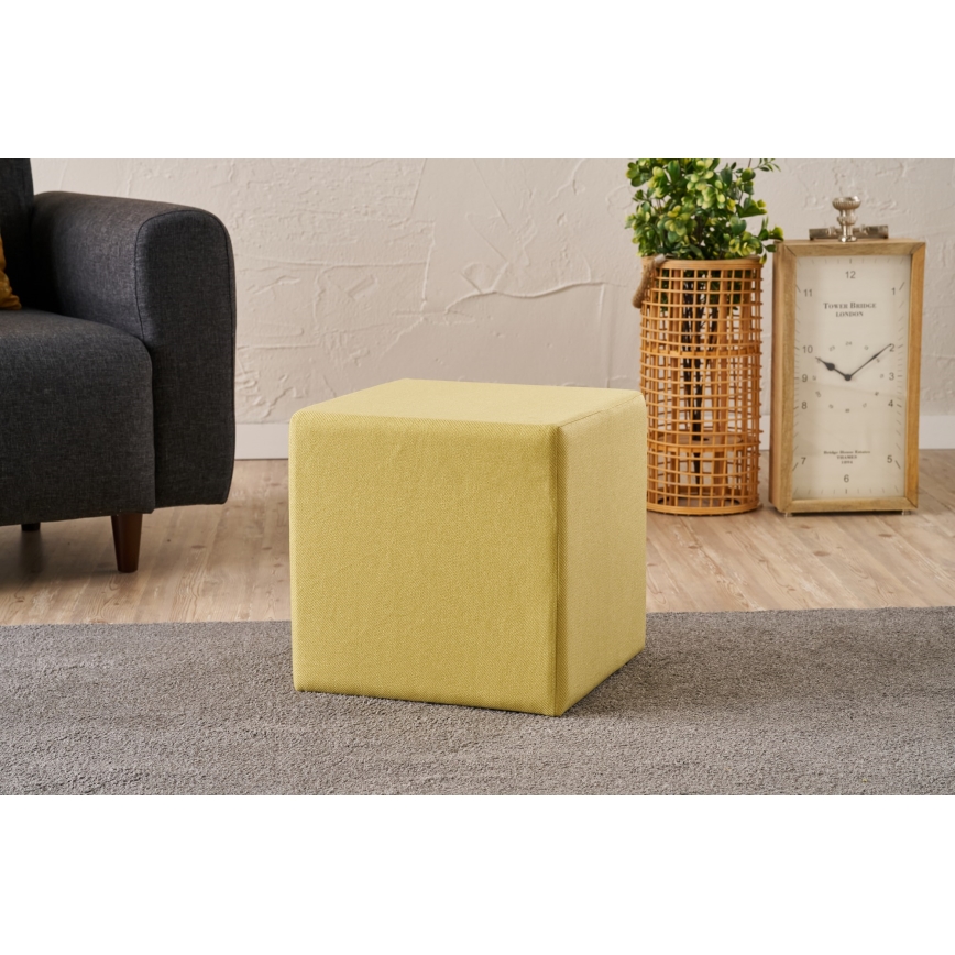 Taburete CUBI 40x40 cm amarillo