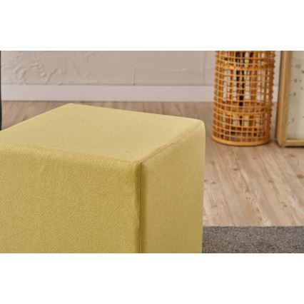 Taburete CUBI 40x40 cm amarillo