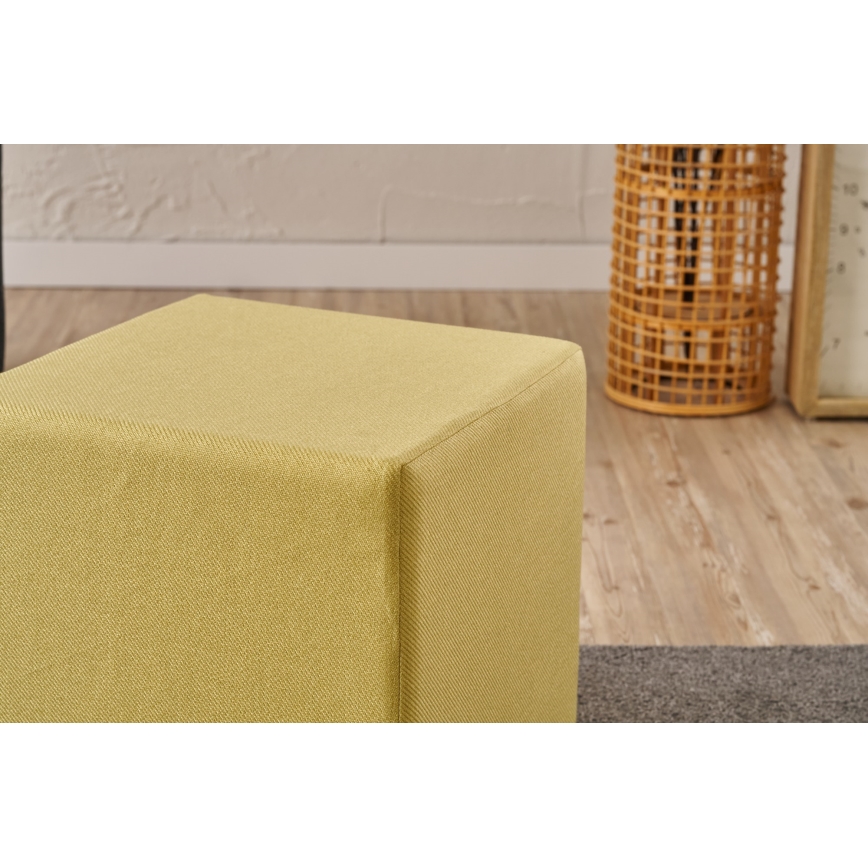 Taburete CUBI 40x40 cm amarillo