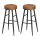 Taburete de bar LIOR marrón/negro