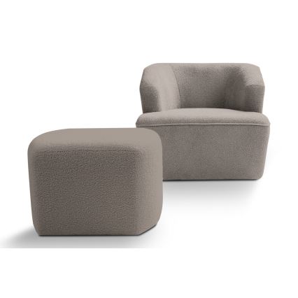 Taburete de diseño ESTRELA 43x63 cm beige