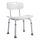Taburete de ducha 51 x 67 cm plateado/blanco