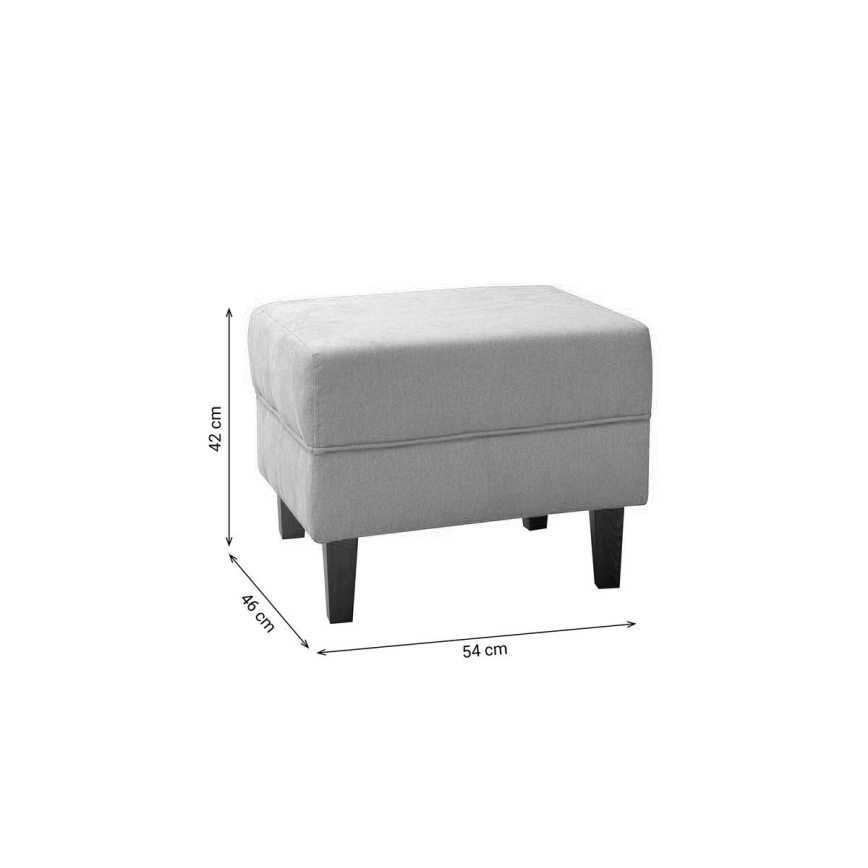 Taburete GALA 42x54 cm gris