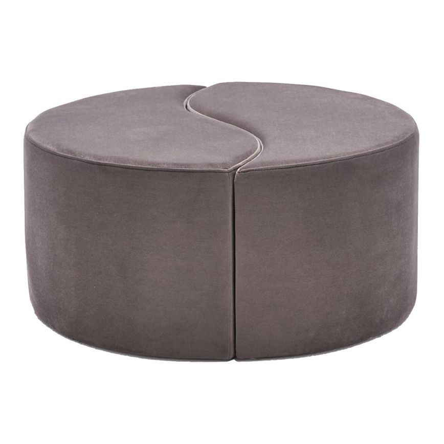 Taburete JING Ø 80 cm, marrón