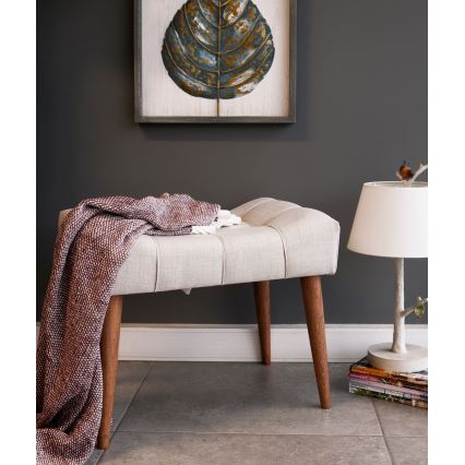 Taburete LUMI 40x58 cm crema