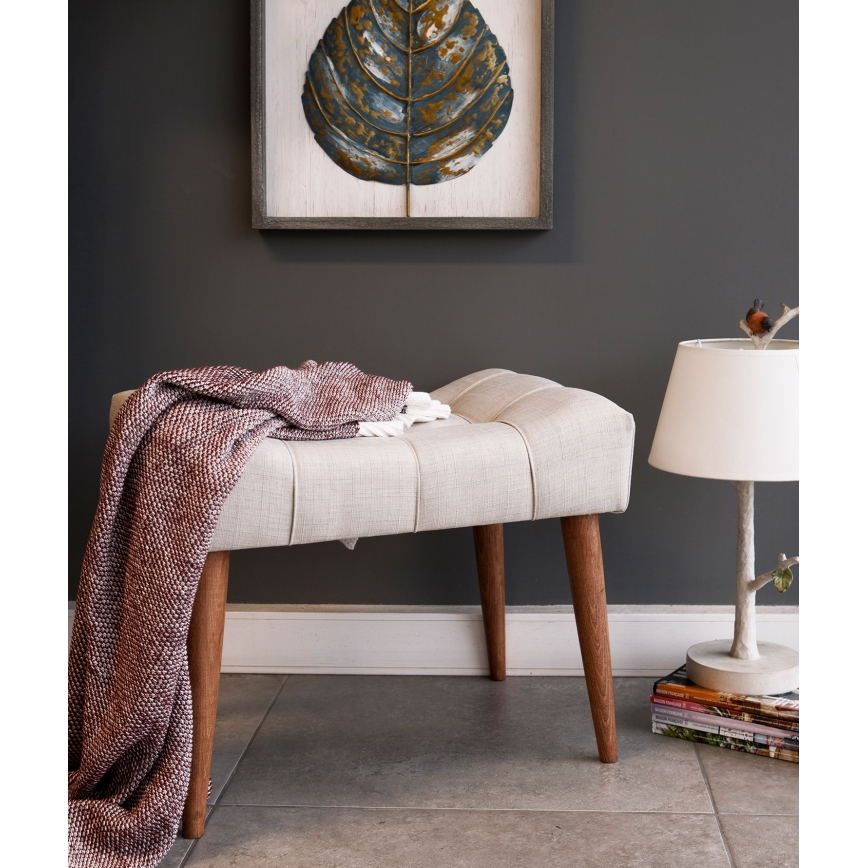 Taburete LUMI 40x58 cm crema
