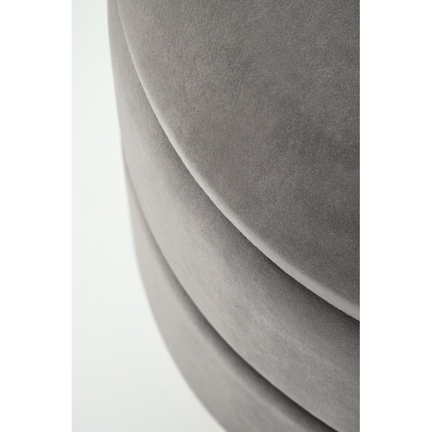 Taburete MINTY diá. 37 cm gris/dorado