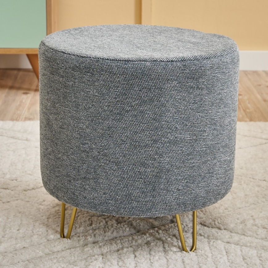 Taburete NANI, diámetro 40 cm, gris