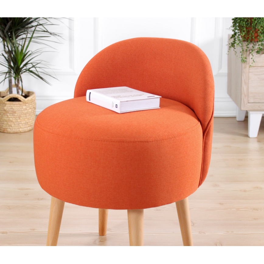 Taburete NIKI Ø 46 cm naranja