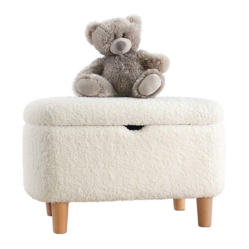Taburete PIXI 37x61 cm blanco