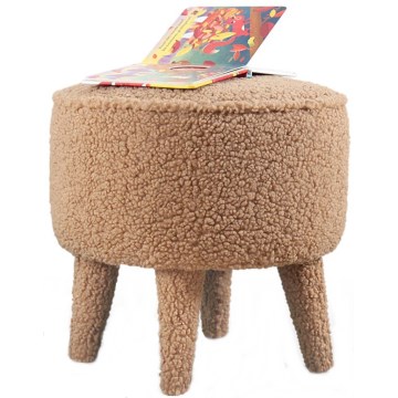 Taburete PIXI, diámetro 38 cm, marrón