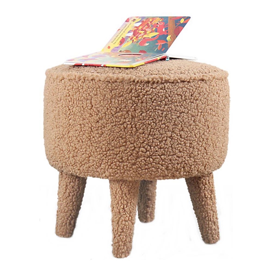 Taburete PIXI, diámetro 38 cm, marrón