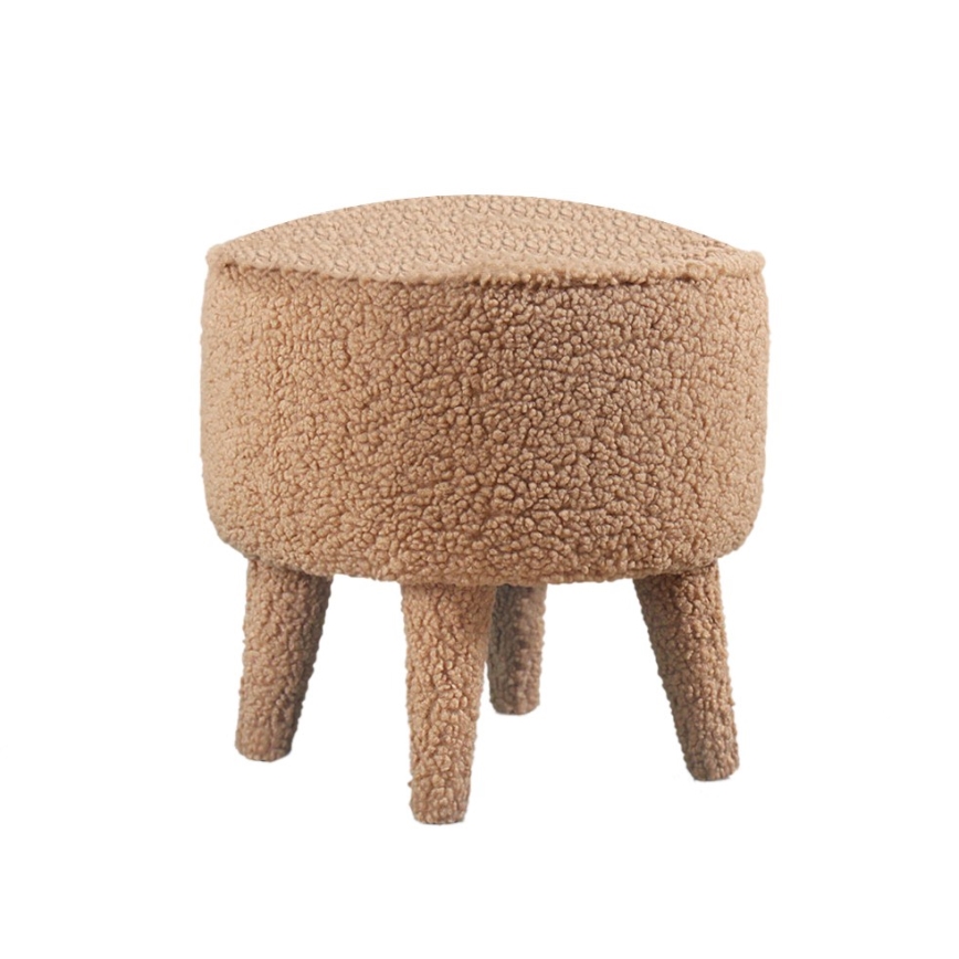 Taburete PIXI, diámetro 38 cm, marrón