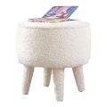 Taburete PIXI, Ø 38 cm, blanco