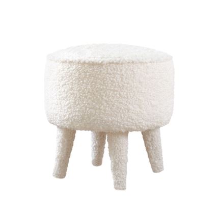 Taburete PIXI, Ø 38 cm, blanco