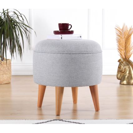 Taburete PIXI Ø 40 cm gris