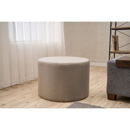 Taburete RABO, Ø 58 cm, beige
