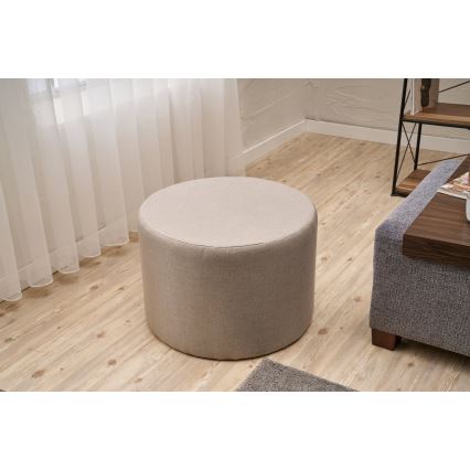 Taburete RABO, Ø 58 cm, beige