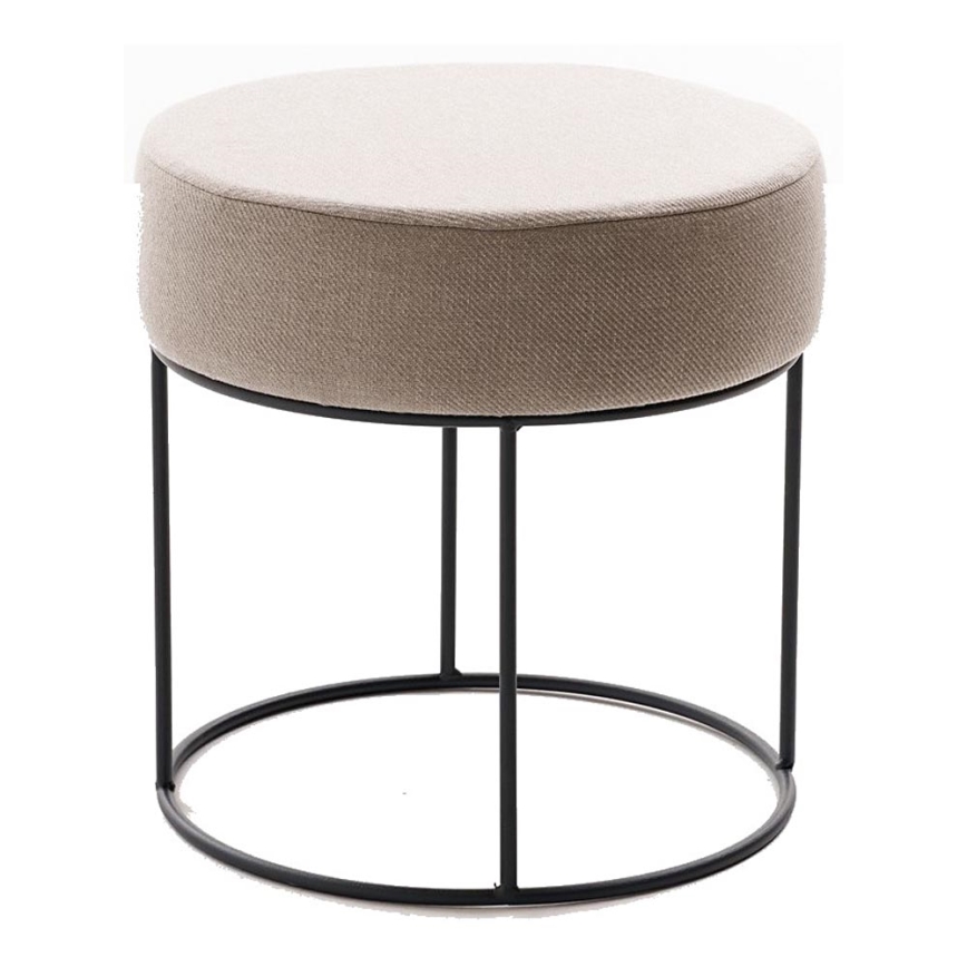 Taburete RELO, diámetro 40 cm, beige