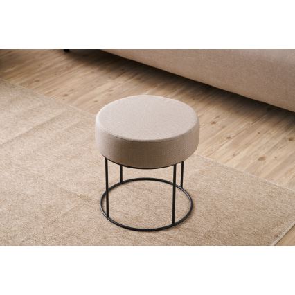 Taburete RELO, diámetro 40 cm, beige