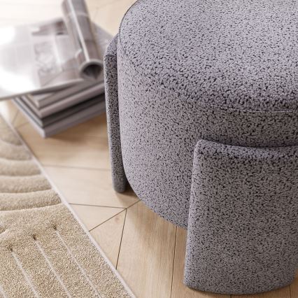 Taburete ROCKET, diámetro 39 cm, gris