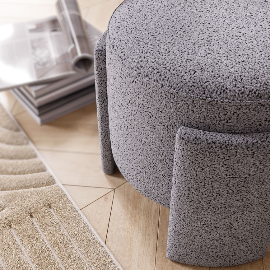 Taburete ROCKET, diámetro 39 cm, gris