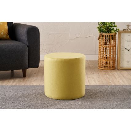Taburete RONDO, diámetro 40 cm, amarillo