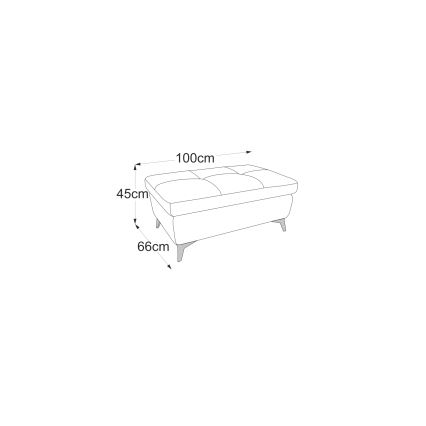 Taburete SALERNO 66x100 cm amarillo