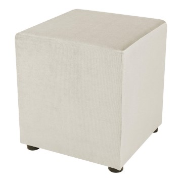 Taburete SIX 40x40 cm crema