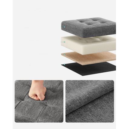 Taburete SULTAN 30x30 cm gris