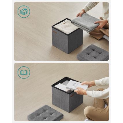 Taburete SULTAN 30x30 cm gris