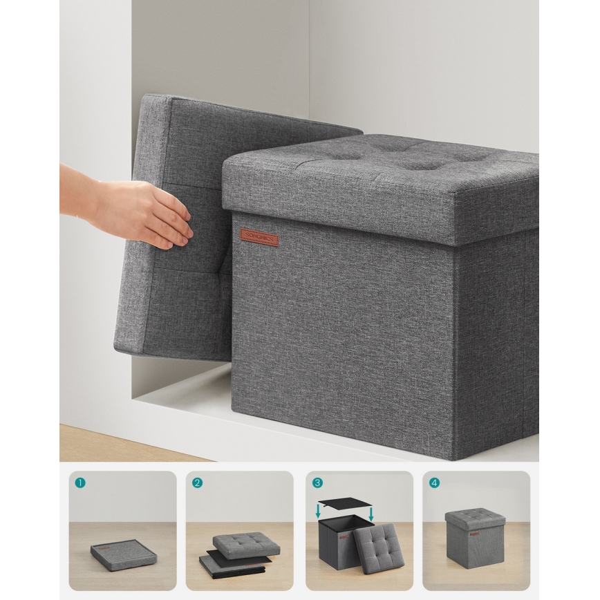 Taburete SULTAN 30x30 cm gris