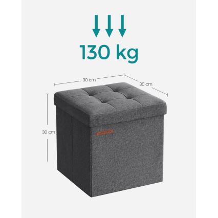 Taburete SULTAN 30x30 cm gris